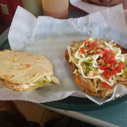 Tostada and an Empanada. Yum!