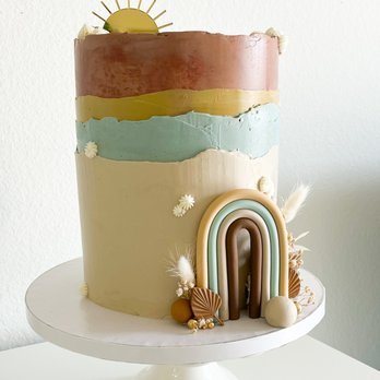 Nina Bakes LA - Boho Birthday Cake - Custom Cakes Near Me Nina Bakes LA - Boho Birthday Cake - Custom Cakes Near Me