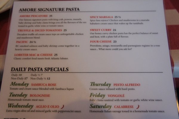 Menu photo 6 Cafe Amore Bistro Edmonton, AB