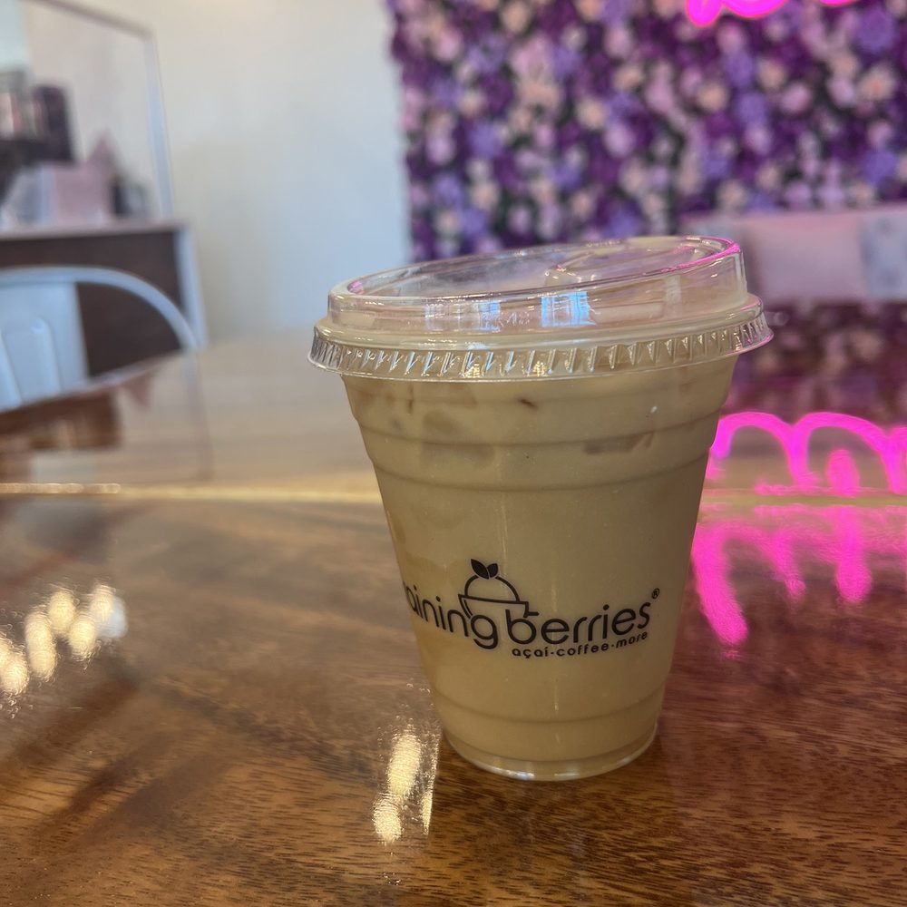 Raining Berries - Honey lavender latte - Acai Bowls Near Me - Westchase, Florida Raining Berries - Honey lavender latte - Acai Bowls Near Me - Westchase, Florida