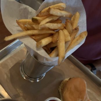 Cured - French fries, single Blue Ribbon Burger - Cocktail Bars Near Me - San Antonio, Texas Cured - French fries, single Blue Ribbon Burger - Cocktail Bars Near Me - San Antonio, Texas