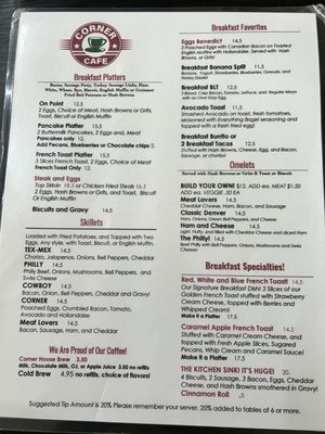 Menu photo 5 Corner Cafe Pilot Point Pilot Point, TX