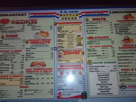 Menu photo 2 Waffle House Kansas City, MO