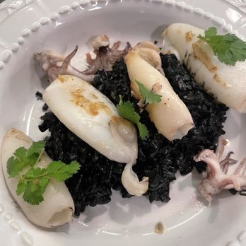 Quermesse - Squid with black rice. Nice and neutral taste not salty at all. - Mediterranean Near Me - Lisbon, 11