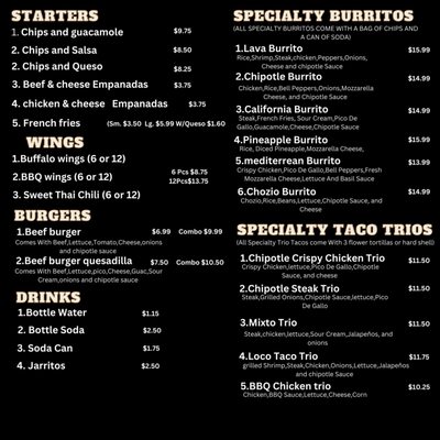 Menu photo 1 Burrito Palace and Grill Ronkonkoma, NY Menu photo 1 Burrito Palace and Grill Ronkonkoma, NY