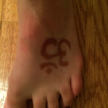 Karm's Threading Skincare Salon - This is the beautiful henna tattoo that Karm did for me, the OM symbol. I am very pleased! - Threading Services Near Me - Aurora, Colorado Karm's Threading Skincare Salon - This is the beautiful henna tattoo that Karm did for me, the OM symbol. I am very pleased! - Threading Services Near Me - Aurora, Colorado