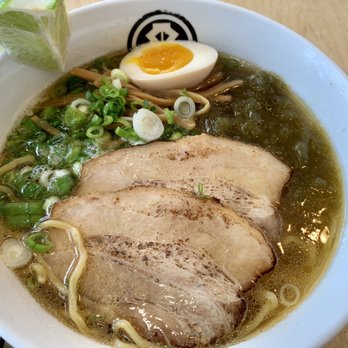 Kashiwa Ramen - Mom I Ramen with chashu and yuzugoshou condiment. - Ramen Near Me - Costa Mesa, California Kashiwa Ramen - Mom I Ramen with chashu and yuzugoshou condiment. - Ramen Near Me - Costa Mesa, California