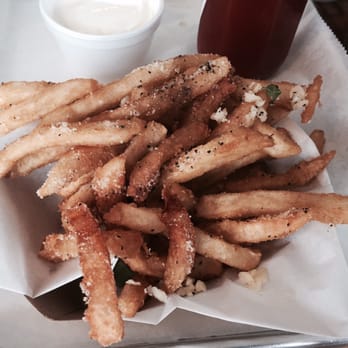 Big Ray's Fish Camp - Fries with garlic and Parmesan - Seafood Near Me - Tampa, Florida Big Ray's Fish Camp - Fries with garlic and Parmesan - Seafood Near Me - Tampa, Florida