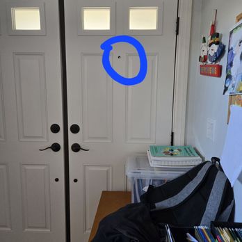 TMC Windows & Doors - Height of peephole on inactive door - Windows Installation Near Me - Orange, California
