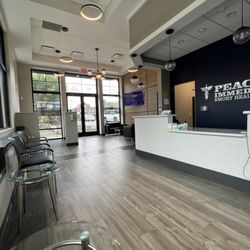 Peachtree Immediate Care - Front counter and waiting area.