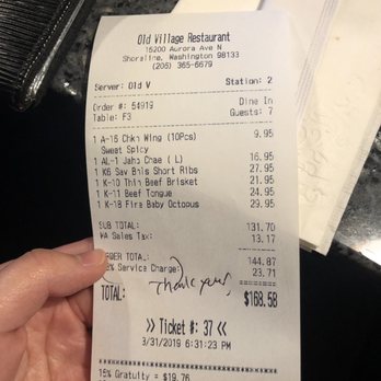 Old Village - Extremely expensive. We didn't order enough food and decided to go somewhere else to get a second dinner. - Korean Near Me - Seattle, Washington