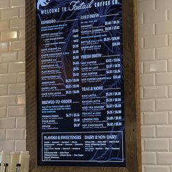 Foxtail Coffee - Menu