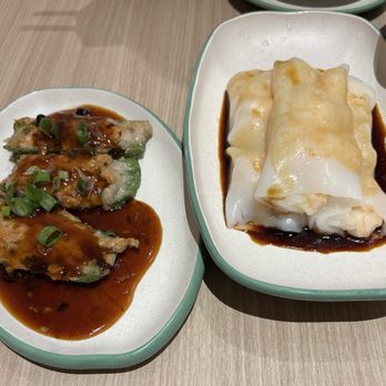 添好運 - Stuffed green pepper and steamed rice roll with shrimp - Dim Sum Near Me - Hong Kong, HK