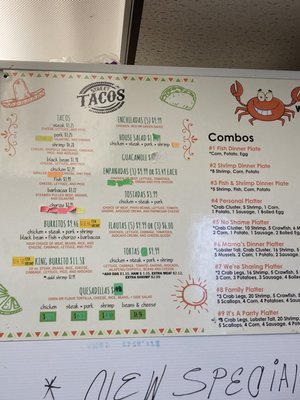 Menu photo 1 Street Tacos and Seafood Pickens, SC Menu photo 1 Street Tacos and Seafood Pickens, SC