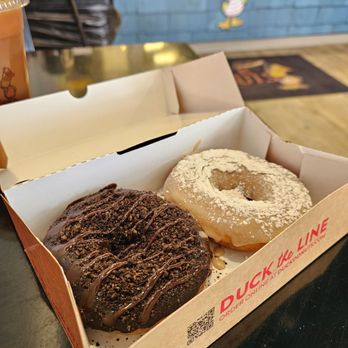 Duck Donuts - Duck donuts! Chocolate Explosion & French Toast - Donuts Near Me - White Plains, New York