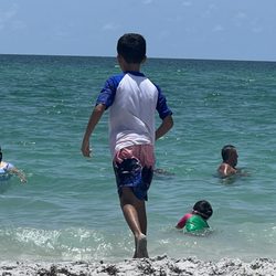 Englewood Beach - Beach and clear water and my son