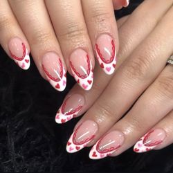 Di Milano Nail Salon - Heart Lace Valentine Gel x