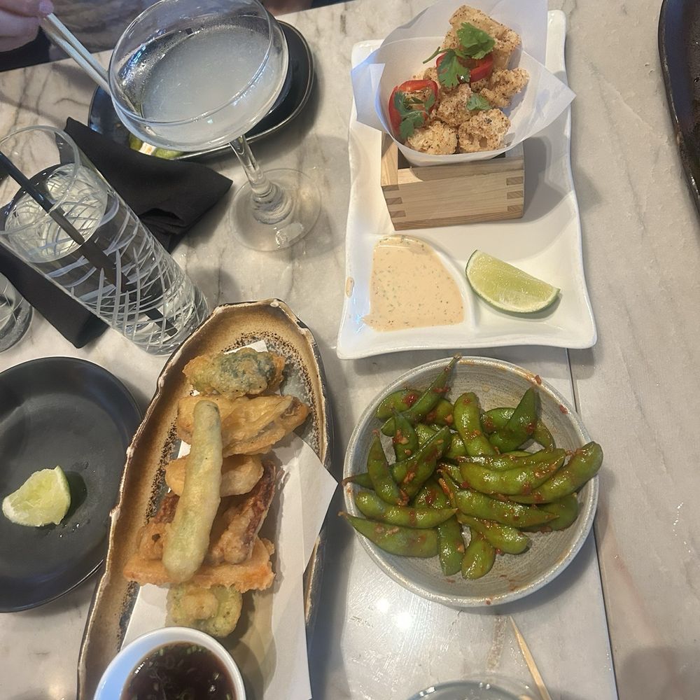Azumi - Vegetable tempura, calamari, spicy edamame - Sushi Bars Near Me - Baltimore, Maryland Azumi - Vegetable tempura, calamari, spicy edamame - Sushi Bars Near Me - Baltimore, Maryland