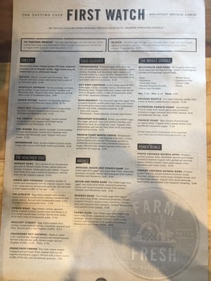 Menu photo 5 First Watch Florence, KY