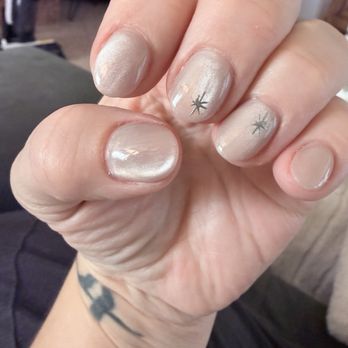 Deluxe Nail Salon - Cat eye griege with nail art!! - Nail Salons Near Me - Fort Worth, Texas Deluxe Nail Salon - Cat eye griege with nail art!! - Nail Salons Near Me - Fort Worth, Texas