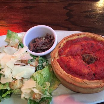 Giordano's - Individual Deep Dish Sausage- Lunch Special (added anchovies on the side) - Pizza Near Me - Chicago, Illinois Giordano's - Individual Deep Dish Sausage- Lunch Special (added anchovies on the side) - Pizza Near Me - Chicago, Illinois
