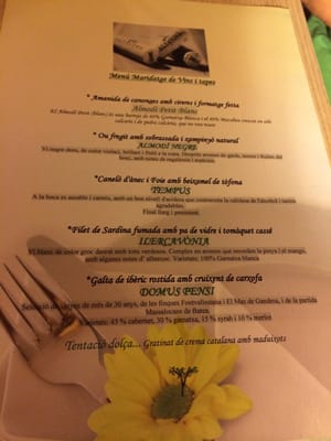 Menu photo 1 El Palau Vell Sant Andreu de la Barca, B
