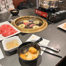 Hotpot (Tom Yum and Tomato Base) and Grill Combo Hotpot (Tom Yum and Tomato Base) and Grill Combo