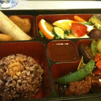 King's Café - Kung Po chicken combination bento - Vegetarian Near Me - Toronto, Ontario