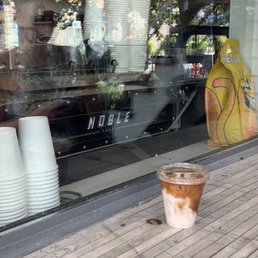 Iced latte with oat milk Iced latte with oat milk
