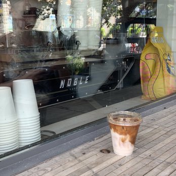 Noble Café - Iced latte with oat milk - Coffee & Tea Near Me - Montreal, Quebec Noble Café - Iced latte with oat milk - Coffee & Tea Near Me - Montreal, Quebec