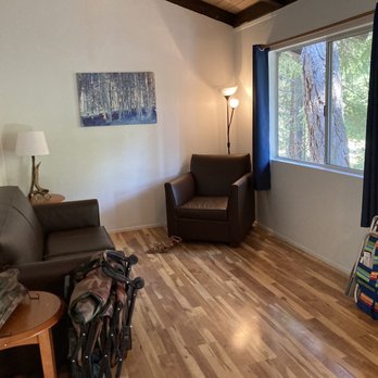 Trinity Lake KOA - Cozy living room area but no TV - Campgrounds Near Me - Trinity Center, California Trinity Lake KOA - Cozy living room area but no TV - Campgrounds Near Me - Trinity Center, California
