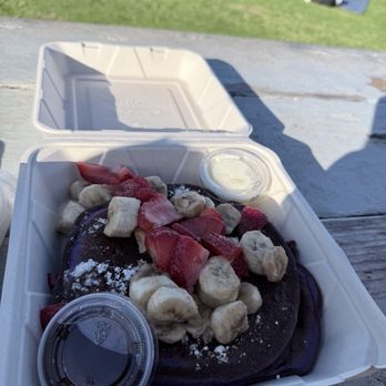 Kihei Caffe Lahaina - Mochi Ube Pancakes - Breakfast & Brunch Near Me - Lahaina, Hawaii Kihei Caffe Lahaina - Mochi Ube Pancakes - Breakfast & Brunch Near Me - Lahaina, Hawaii