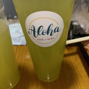 Aloha Poke & Boba - 'Lemonade' $5.00. NOT GOOD. Do not get. - Poke Near Me - Brooklyn, New York
