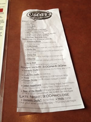 Menu photo 6 Oscar's Sports & Grill Saline, MI Menu photo 6 Oscar's Sports & Grill Saline, MI
