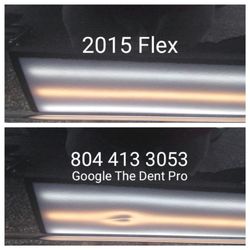 The Dent Pro - Dents low on a door can be repaired.