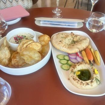 Chandon - Hummus's and chips and dip - Wineries Near Me - Yountville, California