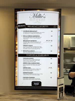 Menu photo 2 Millie's Restaurant Central City, CO Menu photo 2 Millie's Restaurant Central City, CO