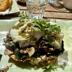 La Masseria - Breakfast hummus with runny eggs