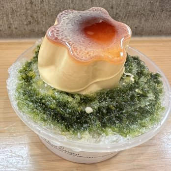 Monster Kakigori - diy mini kakigori with pudding, strawberries, yuzu jam, and matcha sauce - Shaved Snow Near Me - Calgary, Alberta Monster Kakigori - diy mini kakigori with pudding, strawberries, yuzu jam, and matcha sauce - Shaved Snow Near Me - Calgary, Alberta