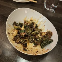 Fried brussel sprouts