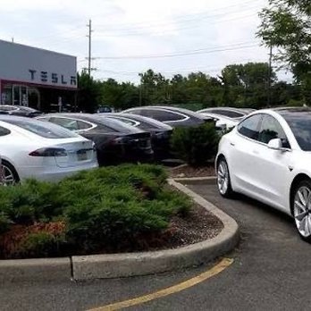Tesla - Paramus, NJ Parking entrance with chargers also. - Car Dealers Near Me - Paramus, New Jersey