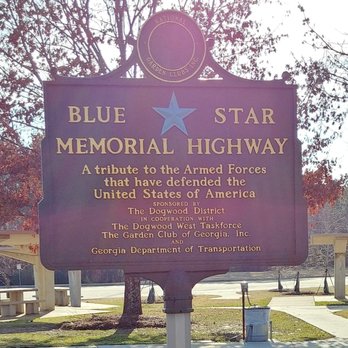 Georgia Welcome Center - This is the Blue Star Memorial sign for Georgia.  Photo taken December 30, 2017. - Visitor Centers Near Me - Waco, Georgia