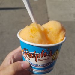Ralph's Famous Italian Ices - Small peach water ice $4.50