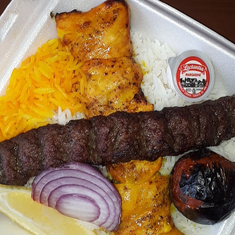 Persian Top Meal - Chicken Leg & Kabob Meal - Persian/Iranian Near Me - Markham, Ontario Persian Top Meal - Chicken Leg & Kabob Meal - Persian/Iranian Near Me - Markham, Ontario