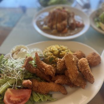 Puka Puka Kitchen - Seafood platter - Asian Fusion Near Me - Hilo, Hawaii Puka Puka Kitchen - Seafood platter - Asian Fusion Near Me - Hilo, Hawaii
