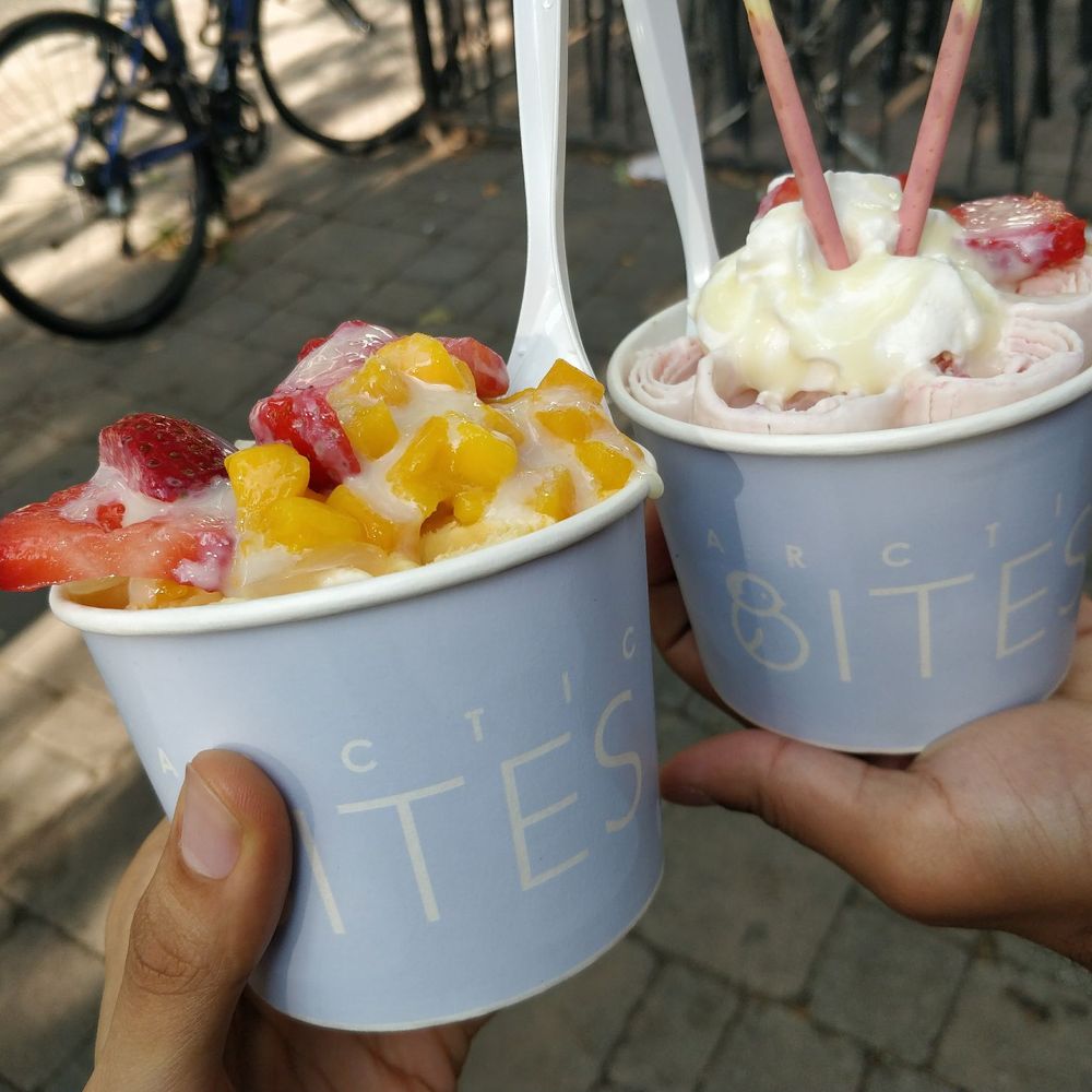 Arctic Bites - Friend got the strawberry option with Pocky sticks. - Ice Cream & Frozen Yogurt Near Me - Toronto, Ontario