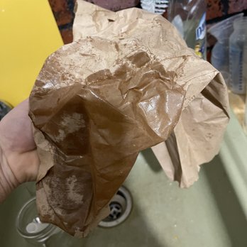 Nick & Joe's Pizza - The soaked through bag as evidence the soup was on it side when delivered. - Pizza Near Me - Haddon Township, New Jersey Nick & Joe's Pizza - The soaked through bag as evidence the soup was on it side when delivered. - Pizza Near Me - Haddon Township, New Jersey