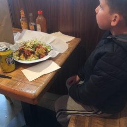 Boojum - Happy son with his nachos.