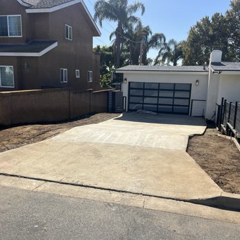 Gold Star Concrete - Driveway after clearing out side bushes, trees, and old planters. Before pouring concrete. - Masonry/Concrete Near Me Gold Star Concrete - Driveway after clearing out side bushes, trees, and old planters. Before pouring concrete. - Masonry/Concrete Near Me