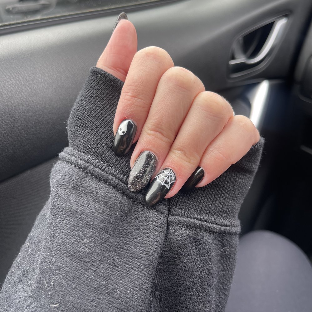 Sensation Nail Spa - My Spooky Halloween nails! I received soo many compliments on these! - Nail Salons Near Me - Rolling Hills Estates, California